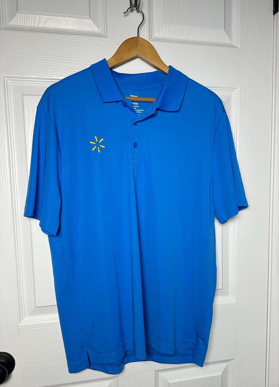 Walmart Wal-Mart Blue Employee Work Polo Size Men’s MEDIUM Uniform
